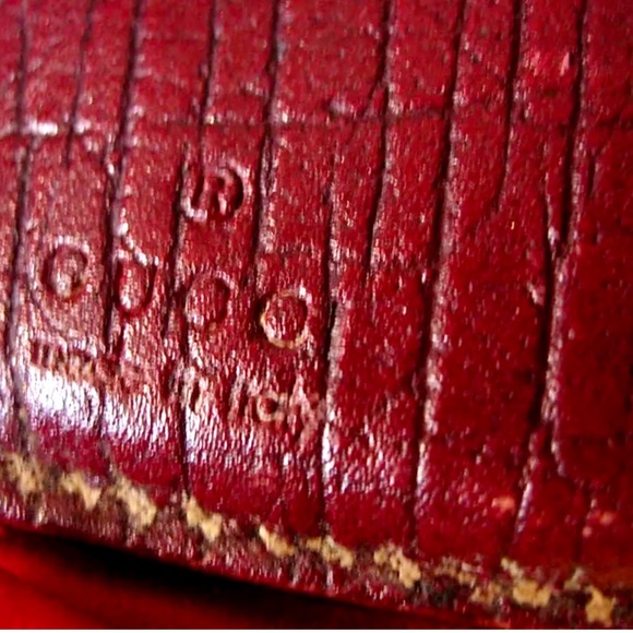 RARE Vintage GUCCI Brown GG Monogram French Wallet Coin Purse Handbag Accessory - Picture 6 of 12
